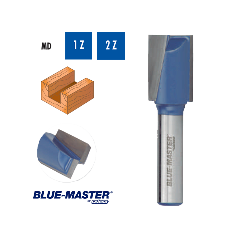 Fresa para Madera Blue-Master Recta Ranurado y Copiado Corte al Centro Fresa para Madera Blue-Master Recta Ranurado y Copiado Corte al Centro