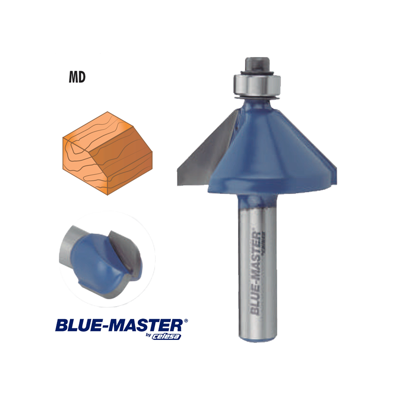 Fresa para Madera Blue-Master Biselado 45º con Copiador Fresa para Madera Blue-Master Biselado 45º con Copiador