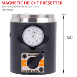Horloge à mise à zéro 100 mm avec base magnétique horizontal et vertical