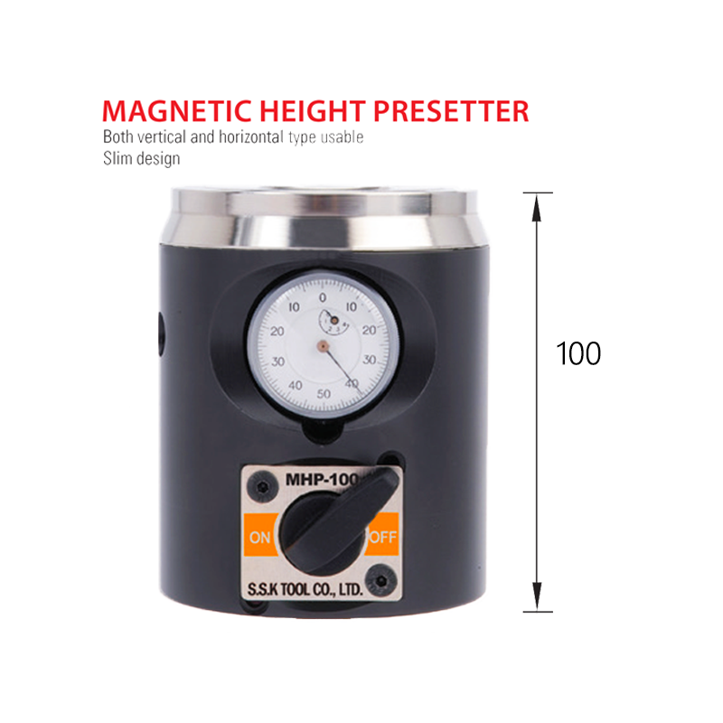 Z-axis Zero Tape Clock 100 mm Magnetic Base Horizontal and Vertical Z-axis Zero Tape Clock 100 mm Magnetic Base Horizontal and Vertical
