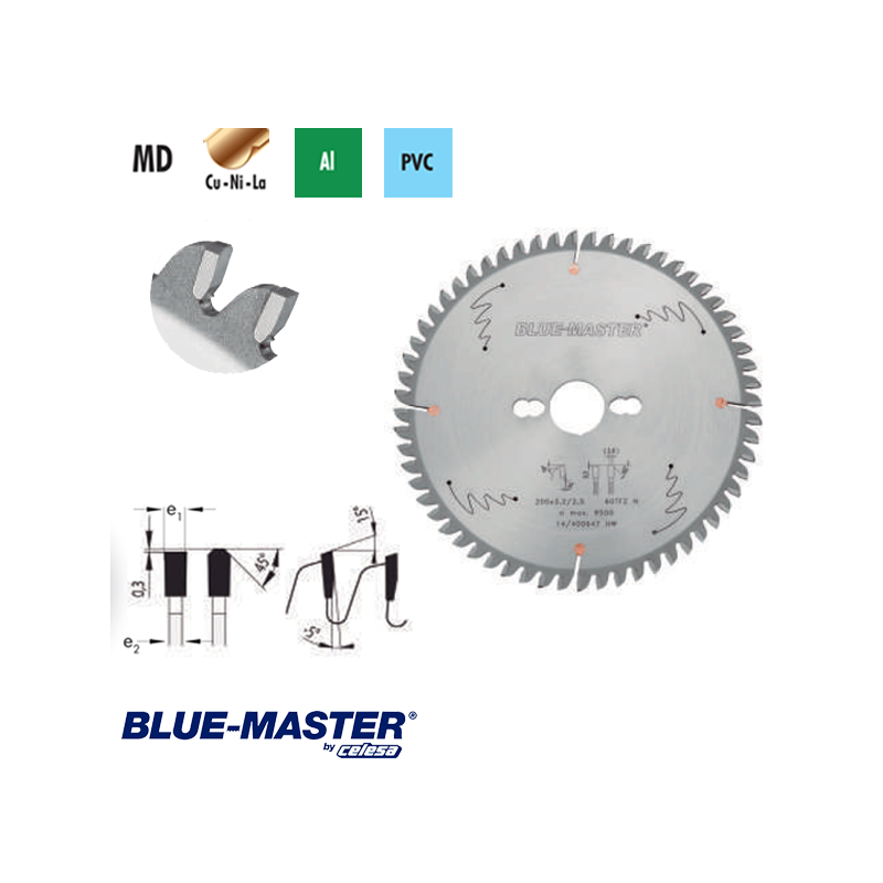 Sierra Circular para Metal Blue-Master con Dientes de Metal Duro