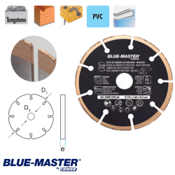 Disco de Corte Multiuso Blue-Master de Carburo de Tungsteno