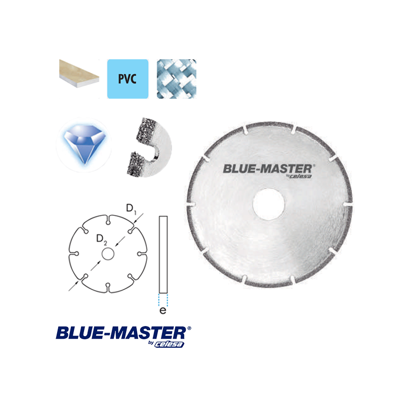 Disco de Corte Multiuso Blue-Master de Diamante Electrodepositado Disco de Corte Multiuso Blue-Master de Diamante Electrodepositado