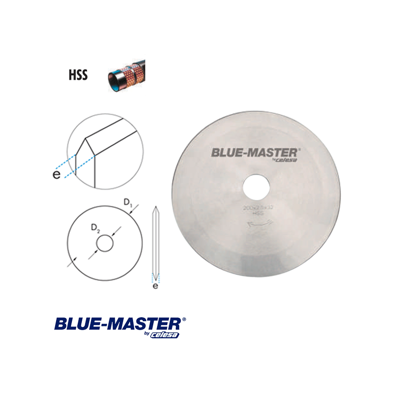 Disco de Corte HSS Multiuso Blue-Master para Latiguillos Hidráulicos con refuerzo metálico ligero