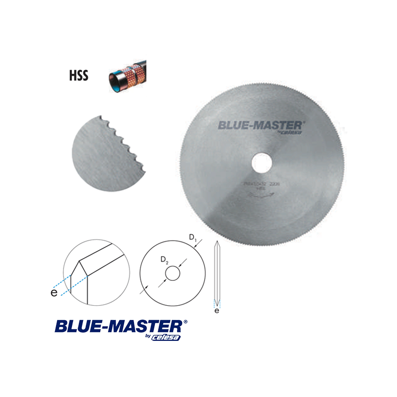 Disco de Corte HSS Multiuso Blue-Master para Latiguillos Hidráulicos con refuerzo metálico Heavy Duty