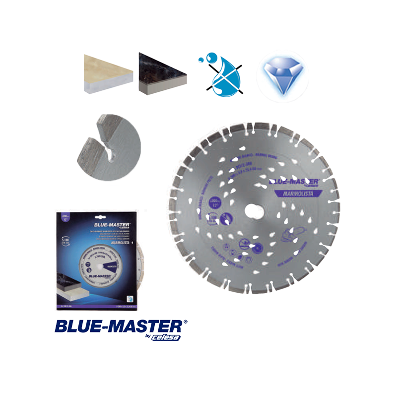 Disco de Diamante para Construcción Blue-Master Segmentado Especial para Mármol Disco de Diamante para Construcción Blue-Master Segmentado Especial para Mármol