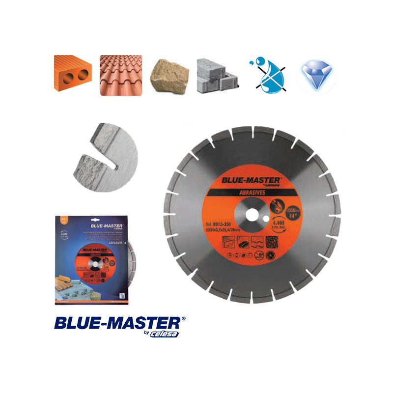 Disco de Diamante para Construcción Blue-Master Segmentado para Materiales Abrasivos Disco de Diamante para Construcción Blue-Master Segmentado para Materiales Abrasivos