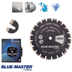 Disco de Diamante para Construcción Blue-Master Segmentado Especial Asfalto