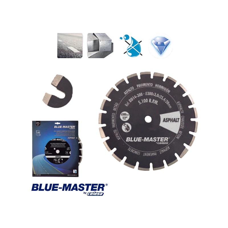 Disco de Diamante para Construcción Blue-Master Segmentado Especial Asfalto Disco de Diamante para Construcción Blue-Master Segmentado Especial Asfalto