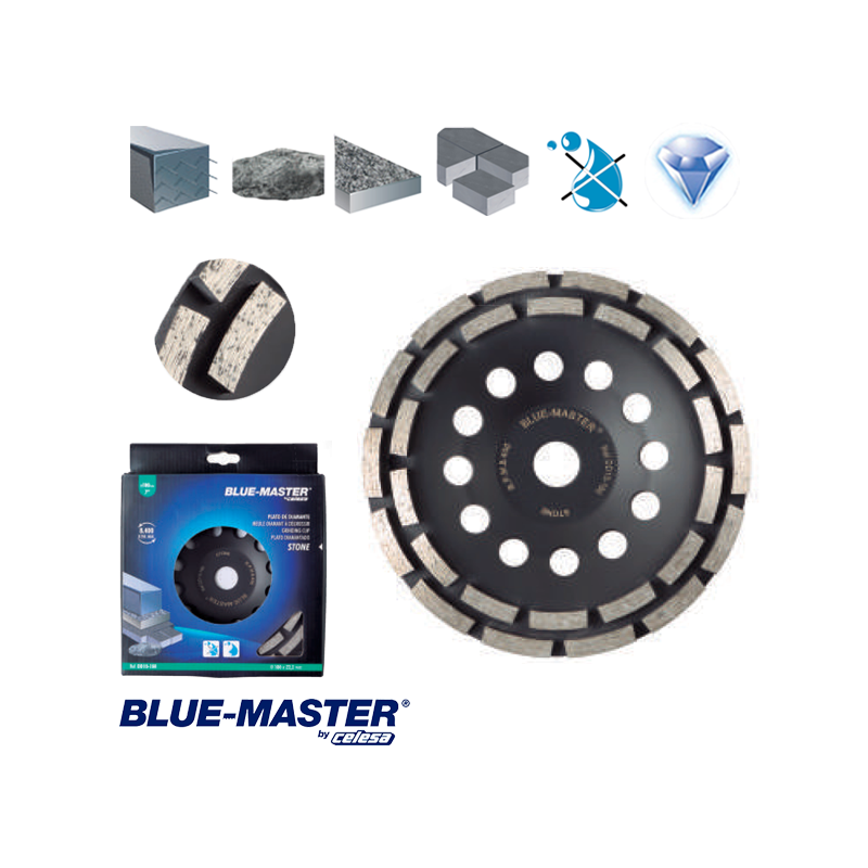 Plato Blue-Master para Construcción Segmentado de Diamante para Desbaste de Piedra Plato Blue-Master para Construcción Segmentado de Diamante para Desbaste de Piedra