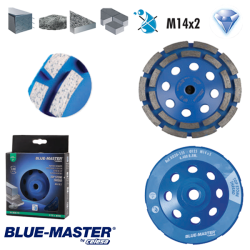 Plato Blue-Master para Construcción Segmentado de Diamante para Piedra con Rosca M14x2