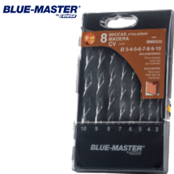 Set de Brocas Blue-Master Punta Madera Serie Standard