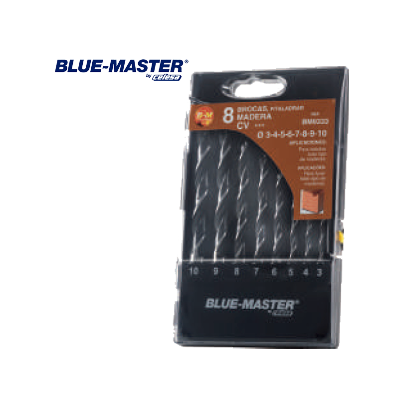 Set de Brocas Blue-Master Punta Madera Serie Standard