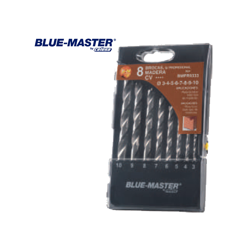 Set de Brocas Blue-Master Punta Madera Serie Profesional