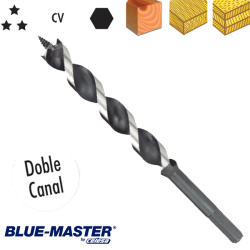 Broca para Madera Blue-Master con Doble Canal