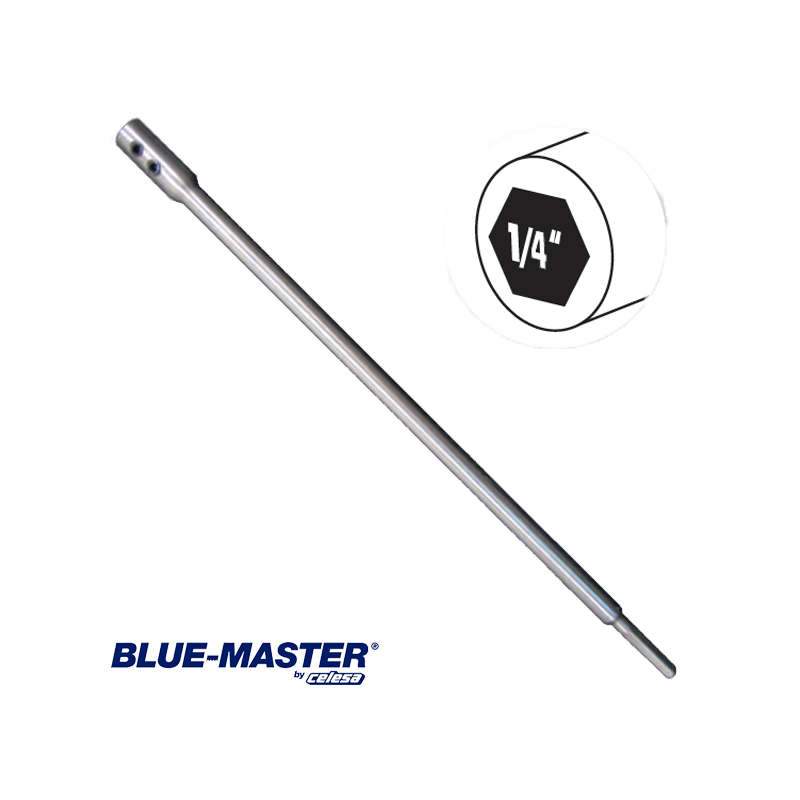 Alargador para Mangos Blue-Master de 6,35 mm Hexagonal 1/4" SDS Plus Alargador para Mangos Blue-Master de 6,35 mm Hexagonal 1/4" SDS Plus