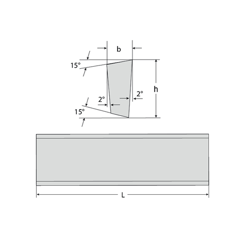 Cuchilla Trapezoidal L-1