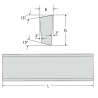 Cuchilla Trapezoidal L-1