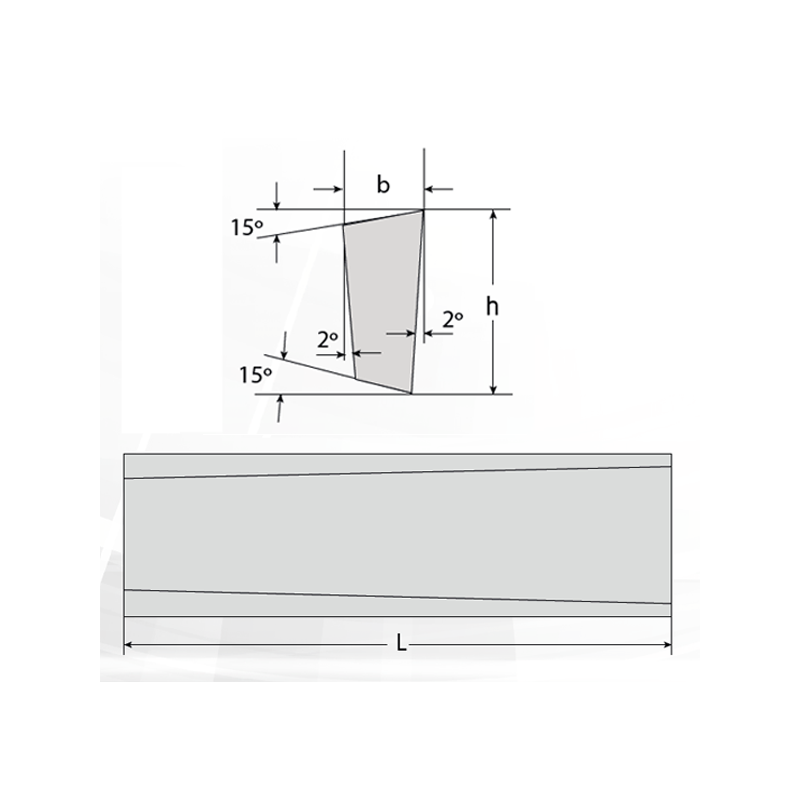 Cuchilla Trapezoidal L-2