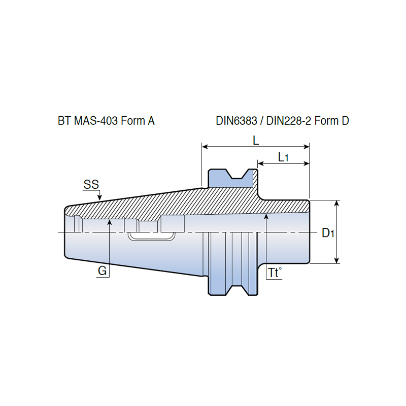 Conos Reductores MAS403 BT30 para Morse Gama Superior