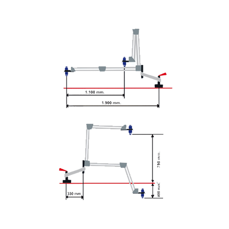 Roscadora Pneumática Gamor GN08 (M2-M8)