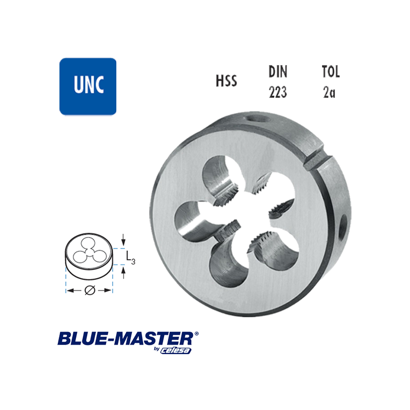 Terrajas Blue-Master para Roscar a Mano HSS UNC Terrajas Blue-Master para Roscar a Mano HSS UNC