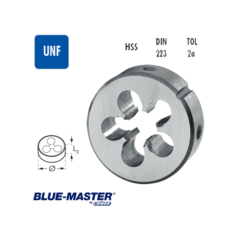 Terrajas Blue-Master para Roscar a Mano HSS UNF Terrajas Blue-Master para Roscar a Mano HSS UNF