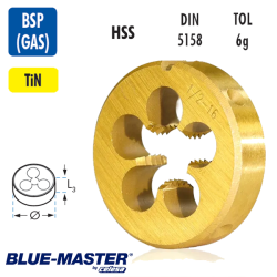 Terrajas Blue-Master para Roscar a Mano HSS GAS  TiN