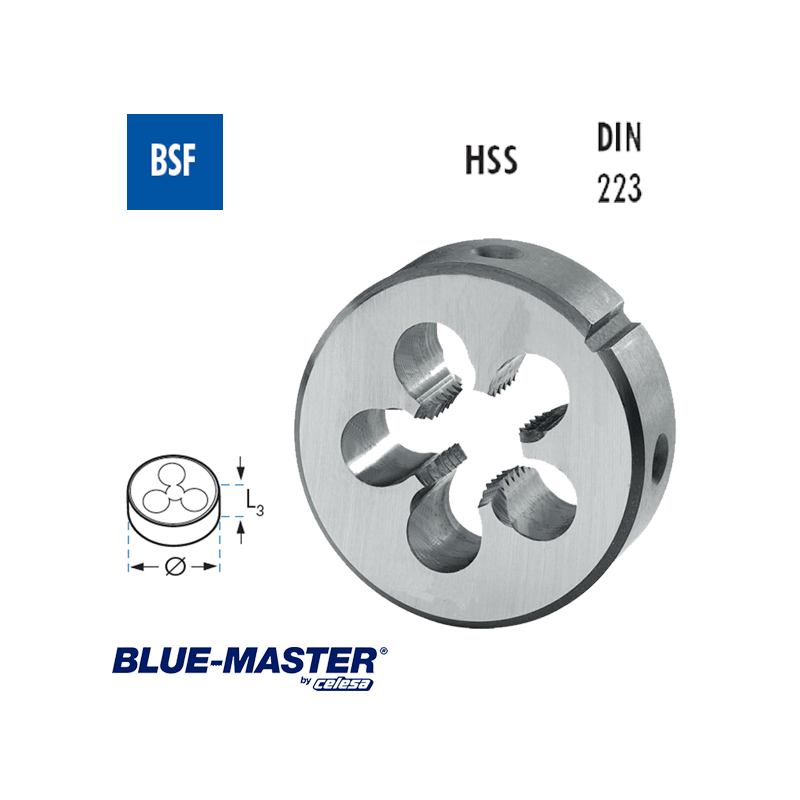 Terrajas Blue-Master para Roscar a Mano HSS BSF
