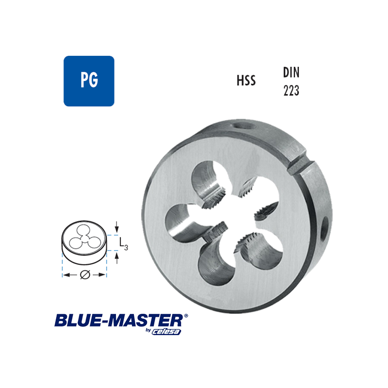 Terrajas Blue-Master para Roscar a Mano HSS PG