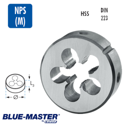 Terrajas Blue-Master para Roscar a Mano HSS NPS(M) Rosca Americana no Estanca