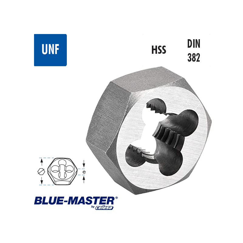 Terrajas Blue-Master Hexagonales HSS UNF para Roscado a Mano Terrajas Blue-Master Hexagonales HSS UNF para Roscado a Mano