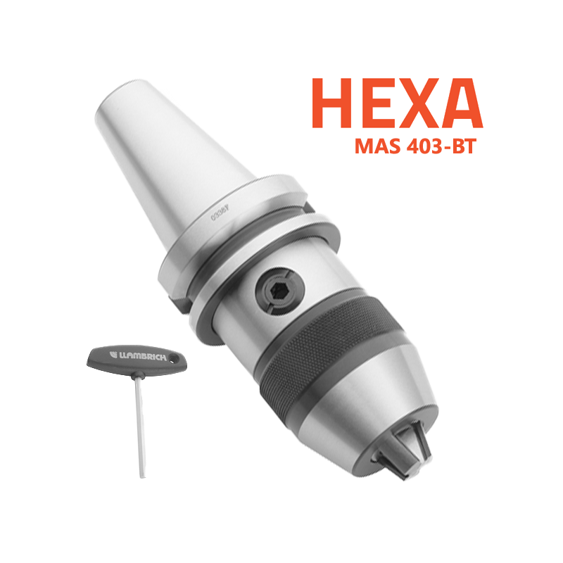 Portabrocas Llambrich BT con cono integrado y llave hexagonal HEXA-SYSTEM Portabrocas Llambrich BT con cono integrado y llave hexagonal HEXA-SYSTEM