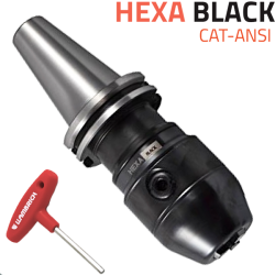 Portabrocas Llambrich BT con cono integrado y llave hexagonal HEXA BLACK