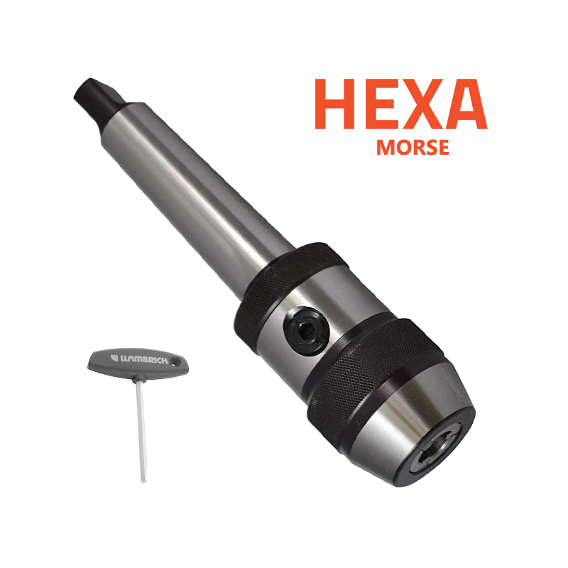 Portabrocas Modelo HEXA-SYSTEM Cono Morse Llambrich de autoapriete de Súper Precisión con espiga integrada