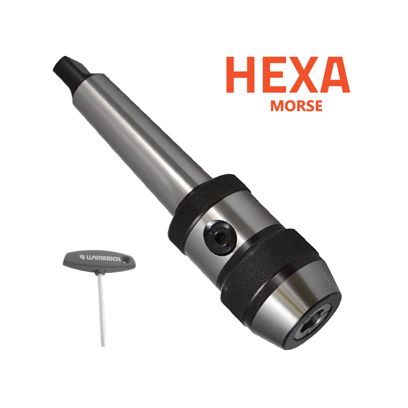 Portabrocas Modelo HEXA-SYSTEM Cono Morse Llambrich de autoapriete de Súper Precisión con espiga integrada Portabrocas Modelo HEXA-SYSTEM Cono Morse Llambrich de autoapriete de Súper Precisión con espiga integrada