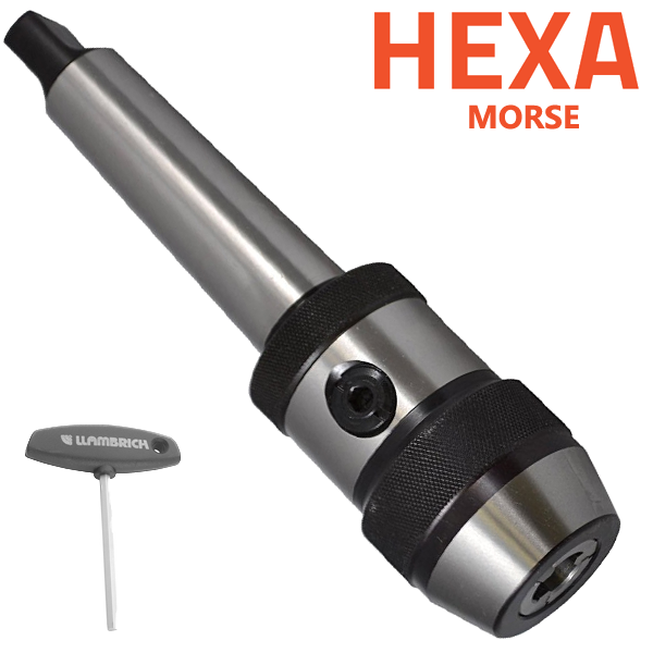 Portabrocas Modelo HEXA-SYSTEM Cono Morse Llambrich de de Súper Precisión con espiga integrada