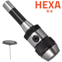 Portabrocas Modelo HEXA-SYSTEM R8 Llambrich de autoapriete de Súper Precisión con espiga integrada