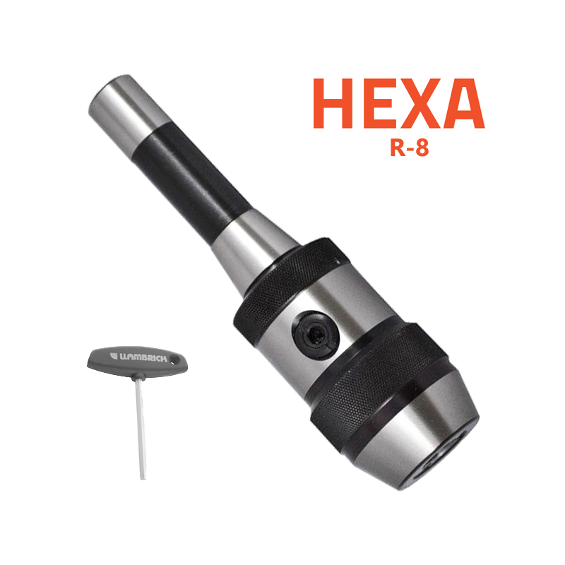 Portabrocas Modelo HEXA-SYSTEM R8 Llambrich de autoapriete de Súper Precisión con espiga integrada Portabrocas Modelo HEXA-SYSTEM R8 Llambrich de autoapriete de Súper Precisión con espiga integrada