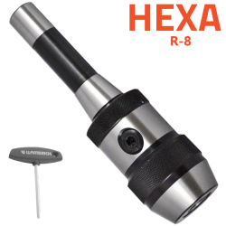 Portabrocas Modelo HEXA-SYSTEM R8 Llambrich de autoapriete de Súper Precisión con espiga integrada