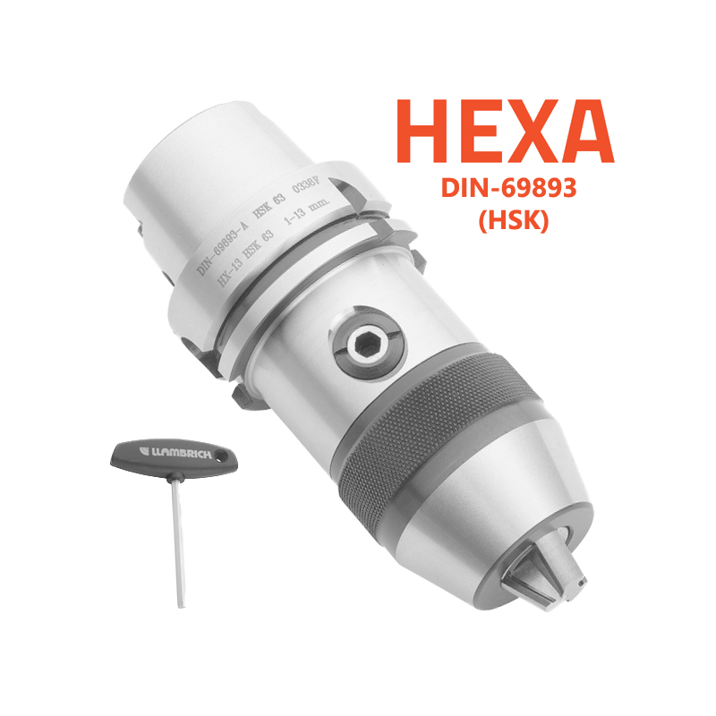 Portabrocas  HSK-HEXA-SYSTEM- con cono integrado para máquinas CNC y fresadoras Llambrich