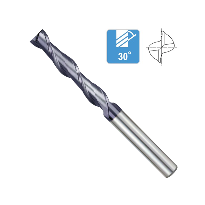 End Mill Solid Carbide 2 Flute Long Series TiCN Coating 56HRC