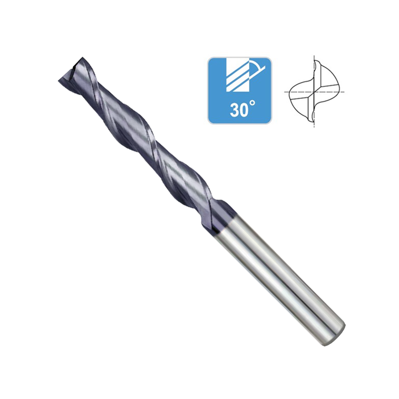 End Mill Solid Carbide 2 Flute Long Series TiCN Coating 56HRC End Mill Solid Carbide 2 Flute Long Series TiCN Coating 56HRC
