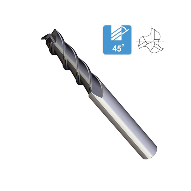 End Mill Solid Carbide 2 Flute Long Series TiCN Coating 56HRC End Mill Solid Carbide 2 Flute Long Series TiCN Coating 56HRC