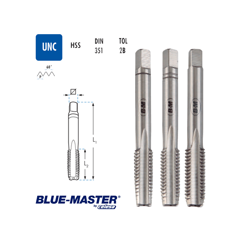 Juego de Macho Blue-Master HSS UNC Juego de Macho Blue-Master HSS UNC