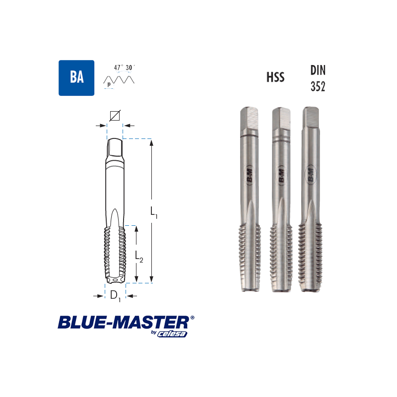 Macho de Mano Blue-Master HSS BA Macho de Mano Blue-Master HSS BA