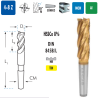 Fresas Frontales Desbaste Mango Cónico Serie Larga TiN HSSCo 8%