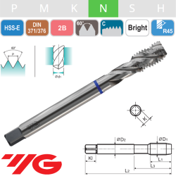 Macho Helicoidal HSS-E Aluminio UNC