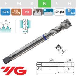 Macho Helicoidal HSS-E Aluminio UNF