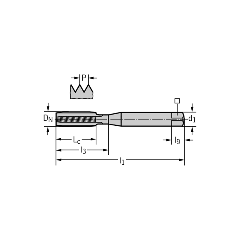Walter 203115-M4 Machos de roscar a máquina HSS-E